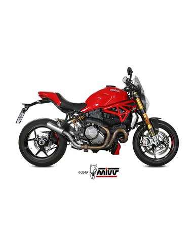 Mivv Slip-On Mk3 St. Steel Ducati Monster 821 2018-20 / Monster 1200 2017-21