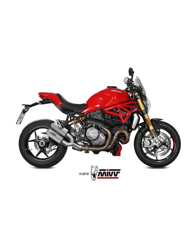 Mivv 2 Slip-On Mk3 St. Steel Ducati Monster 821 2018-20 / Monster 1200 2017-21