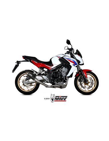 Mivv Full system 4x2x1 MK3 carbono Honda CB 650 F 2014-18