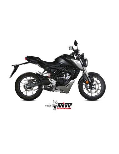 Mivv Full system 1x1 MK3 black Honda CB 125 R 2018-20