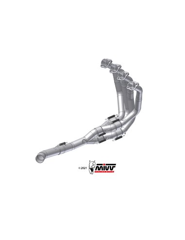 Mivv Colectores no kat (Compatible con silenciosos Mivv y de serie) Kawasaki Z900 2017-19