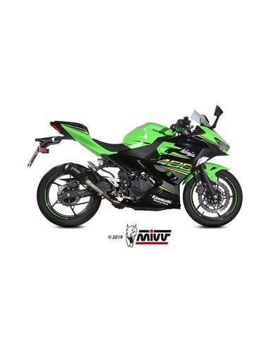 Mivv Slip-On Mk3 black Kawasaki Ninja 400 2018-20 / Z400 2019-20