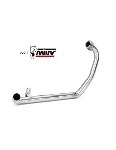 Mivv Tubo no kat (compatible con silenciadores Mivv y Originales) Kawasaki Ninja 125 / Z125 2019-24