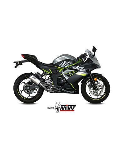 Mivv Slip-On Mk3 St. Steel Kawasaki Ninja 125 / Z125 2019-24