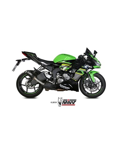 Mivv Slip-On Mk3 carbono Kawasaki ZX-6 R 636 2019-20