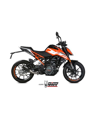 Mivv Slip-On Mk3 carbono KTM 125/390 Duke / RC 125/390 2017-20