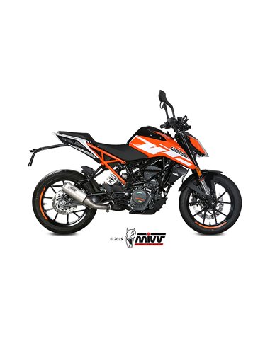 Mivv Slip-On Mk3 St. Steel KTM 125/390 Duke / RC 125/390 2017-20