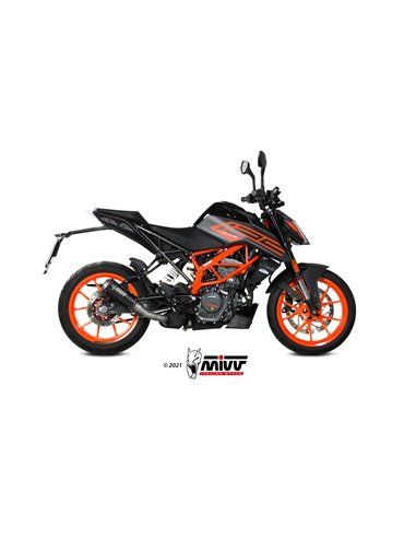 Mivv Slip-On Mk3 black KTM 125 Duke 2021-23