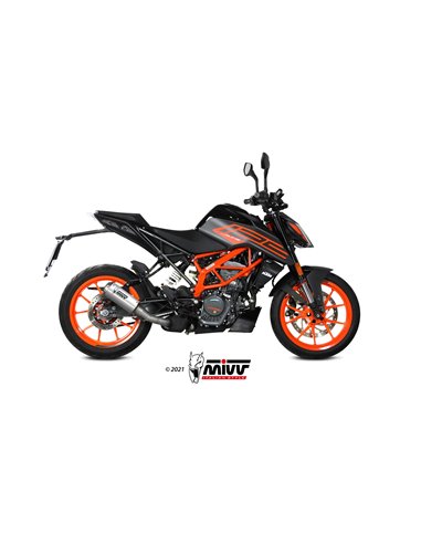 Mivv Slip-On Mk3 St. Steel KTM 125 Duke 2021-23