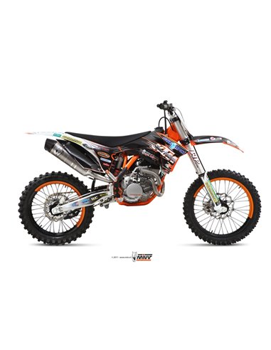 Mivv Full system 1x1 Oval St. Steel KTM SX-F 250 2010