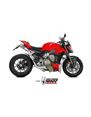 Mivv Full system 2x2 X-M1 titan Ducati Streetfighter V4 2020-22