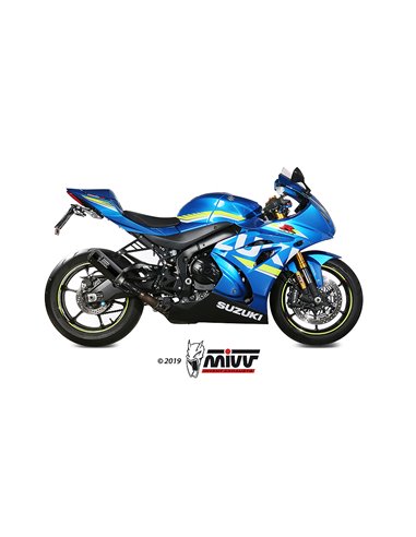 Mivv Slip-On Mk3 carbono Suzuki GSX-R 1000 2017-20