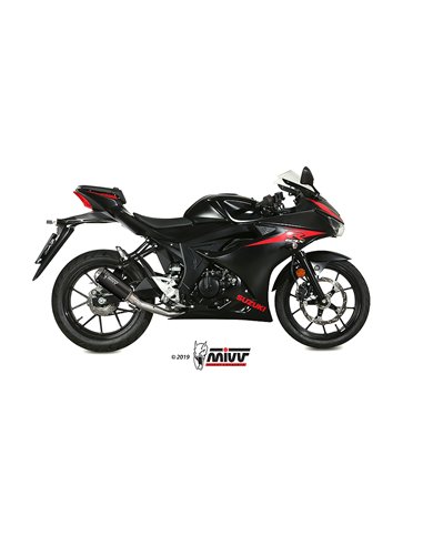 Mivv Full system 1x1 MK3 black Suzuki GSX-R 125 / GSX-S 125  2017-20