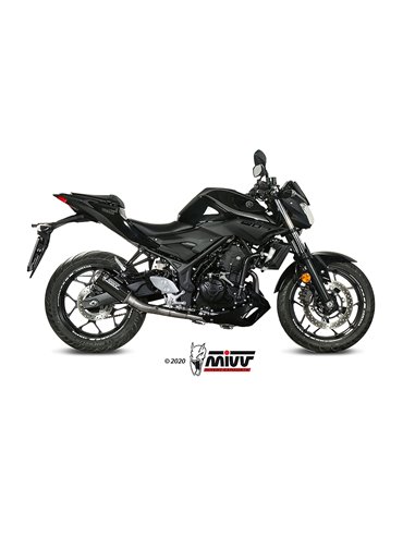 Mivv Full system 2x1 MK3 carbono Yamaha YZF R25 2015-24 / MT-03 2016-23 / R3 2015-24