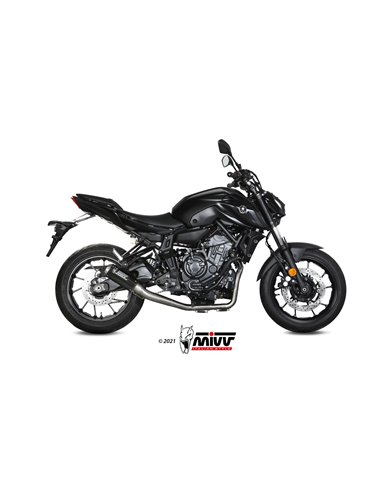 Mivv Full system 2x1 MK3 carbono Yamaha MT-07 / FZ-07 2014-24