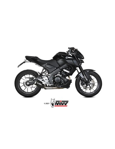 Mivv Full system 1x1 MK3 carbono Yamaha MT-125 2020-24/YZF R125 2019-23