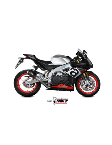 Mivv Slip-On Mk3 carbono Aprilia RSV4 2017-20