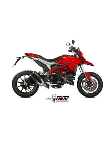 Mivv 2 Slip-On Mk3 black Ducati Hypermotard 939 2016-18