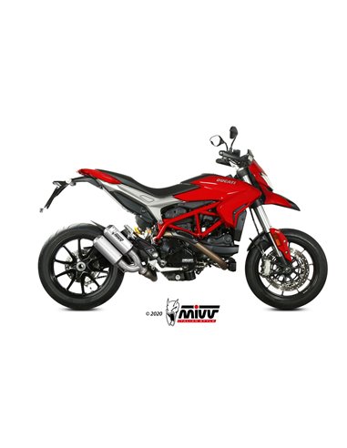 Mivv 2 Slip-On Mk3 St. Steel Ducati Hypermotard 939 2016-18