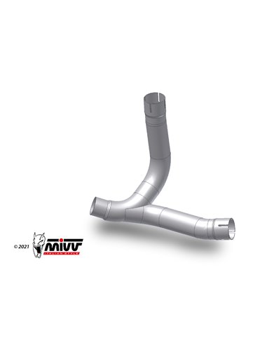 Mivv Tubo no kat (compatible con Silencioso Mivv y Original) Ducati Monster 2021-24