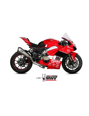 Mivv Full system 2x1 Delta Race Full titanium Ducati Panigale V4 2018-22