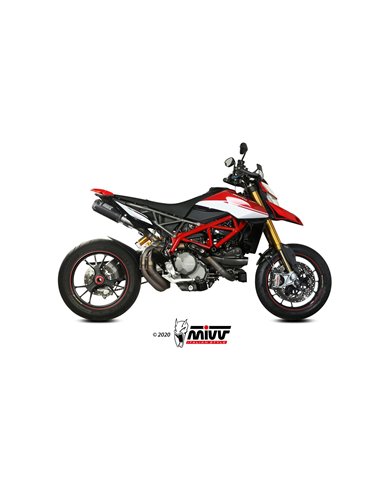 Mivv 2 Slip-On Mk3 carbono Ducati Hypermotard 950 / SP / RVE 2021-24