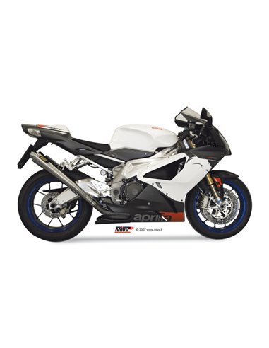 Mivv 2 Slip-On X-Cone St. Steel Aprilia RSV 1000 2004-08 / Tuono Fighter 1000 2006-10