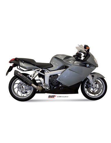 Mivv Slip-On Suono black con tapa carbono BMW K 1200 R / S / GT 2005-08