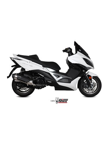 Mivv Full system 1x1 Urban St. Steel Kymco Xciting 400 2013-16