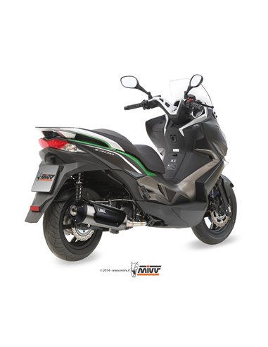 Mivv Full system 1x1 Urban St. Steel Kawasaki J300 / Kymco Dink Street / Downtown / Superdink