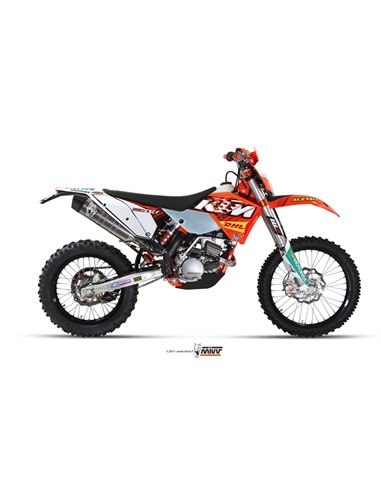 Mivv Full system 1x1 Oval St. Steel KTM EXC 250 F 2011