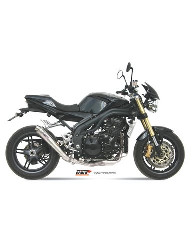 Mivv Slip-On X-Cone St. Steel Triumph Speed Triple 2005-06