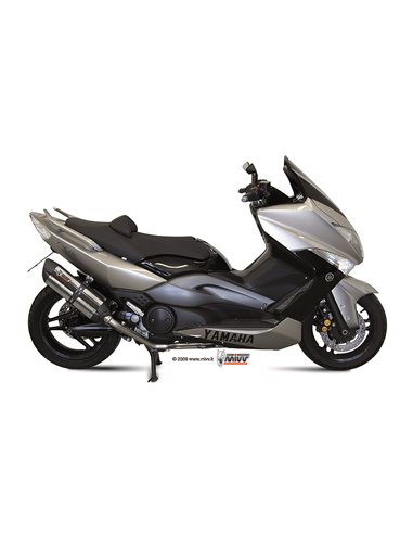 Mivv Full system 2x1 Suono St. Steel con tapa carbono Yamaha T-MAX 500 2008-11