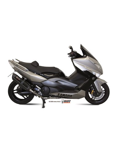 Mivv Full system 2x1 Suono black con tapa carbono Yamaha T-MAX 500 2008-11