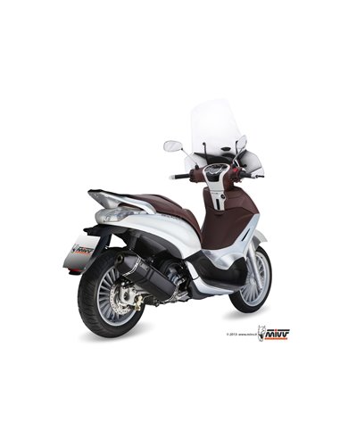 Mivv Full system 1x1 Speed edge black Piaggio Beverly 300 2010-16