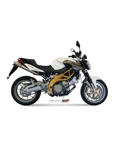 Mivv 2 Slip-On X-Cone St. Steel Aprilia Shiver 750 2008-16