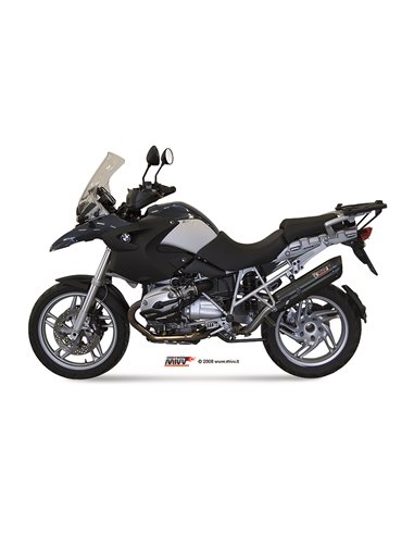 Mivv Slip-On Suono black con tapa carbono BMW R 1200 GS / Adventure 2004-07