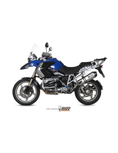 Mivv Slip-On Speed edge St. Steel con tapa carbono BMW R 1200 GS / Adventure 2004-07