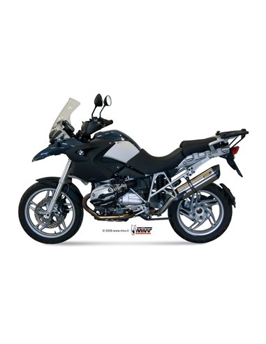 Mivv Slip-On Suono St. Steel con tapa carbono BMW R 1200 GS / Adventure 2008-09