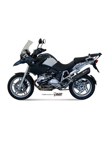 Mivv Slip-On Suono black con tapa carbono BMW R 1200 GS / Adventure 2008-09