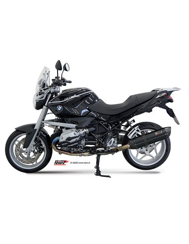 Mivv Slip-On Suono black con tapa carbono BMW R 1200 R 2008-10