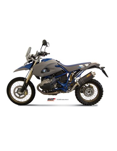 Mivv Slip-On Oval carbono BMW HP2 Enduro 2005-09