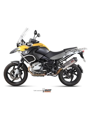 Mivv Slip-On Oval titan con tapa carbono BMW R 1200 GS / Adventure 2010-12