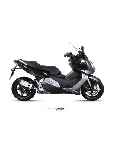 Mivv Slip-On Suono St. Steel con tapa carbono BMW C 600 Sport / C 650 GT 2012-15