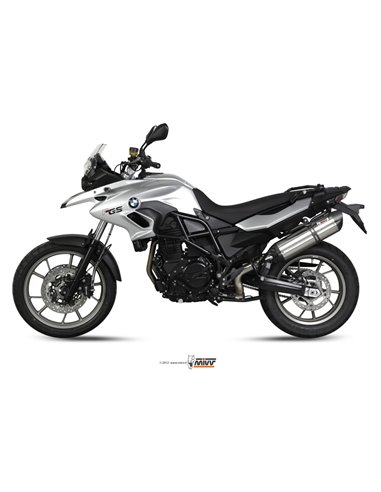 Mivv Slip-On Suono St. Steel con tapa carbono BMW F 700 GS 2012-17