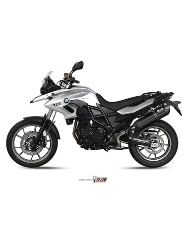 Mivv Slip-On Suono black con tapa carbono BMW F 700 GS 2012-17