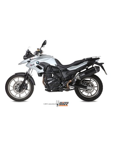 Mivv Slip-On Speed edge black BMW F 700 GS 2012-17