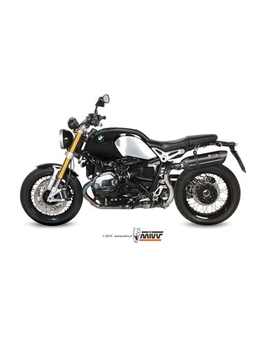 Mivv Slip-On Suono black con tapa carbono BMW R Nine T 2014-23