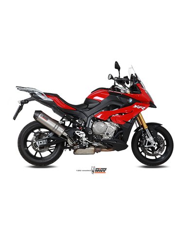 Mivv Slip-On Oval titan con tapa carbono BMW S 1000 XR 2015-19