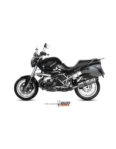 Mivv Slip-On Speed edge St. Steel con tapa carbono BMW R 1200 R 2011-14